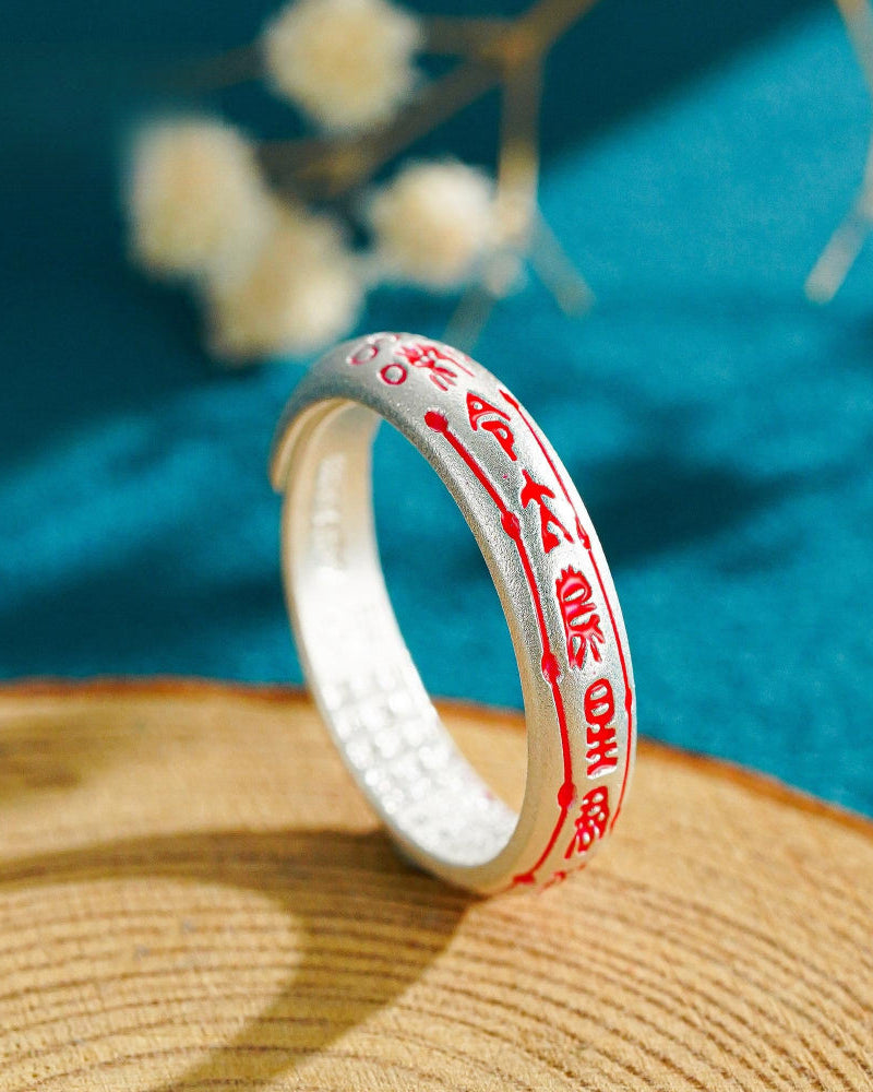 Heritage Handcrafted Pure Silver 999 Tai Sui Fu Safety Ring