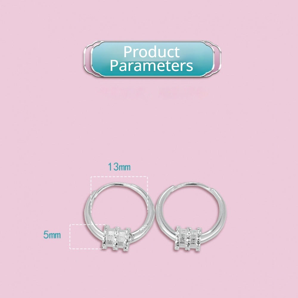 Minimalist Lu Lu Tong Barrel Earrings, Fresh Style Hollow Tube Drop Earrings for Women