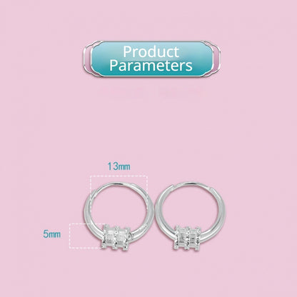 Minimalist Lu Lu Tong Barrel Earrings, Fresh Style Hollow Tube Drop Earrings for Women