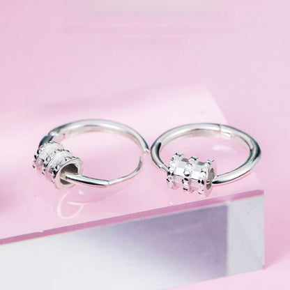 Minimalist Lu Lu Tong Barrel Earrings, Fresh Style Hollow Tube Drop Earrings for Women