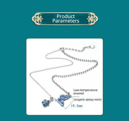 Butterfly Loves Flower Necklace