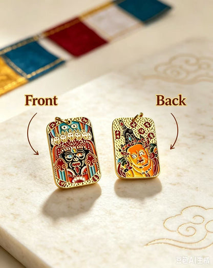 925 Sterling Silver Tashi Lhamo Yellow Jambhala Pendant