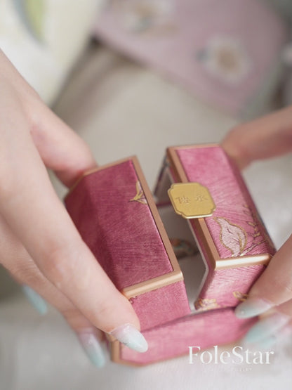 999.9 Fine Silver Gilt‑Color Winter Jasmine Ring